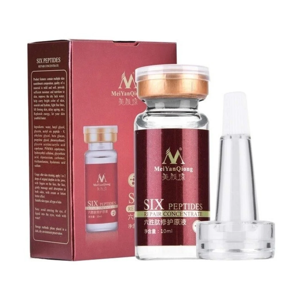Six Peptides Anti-Aging Anti-Wrinkle Whitening Beauty Serum Tighten Skin NIB